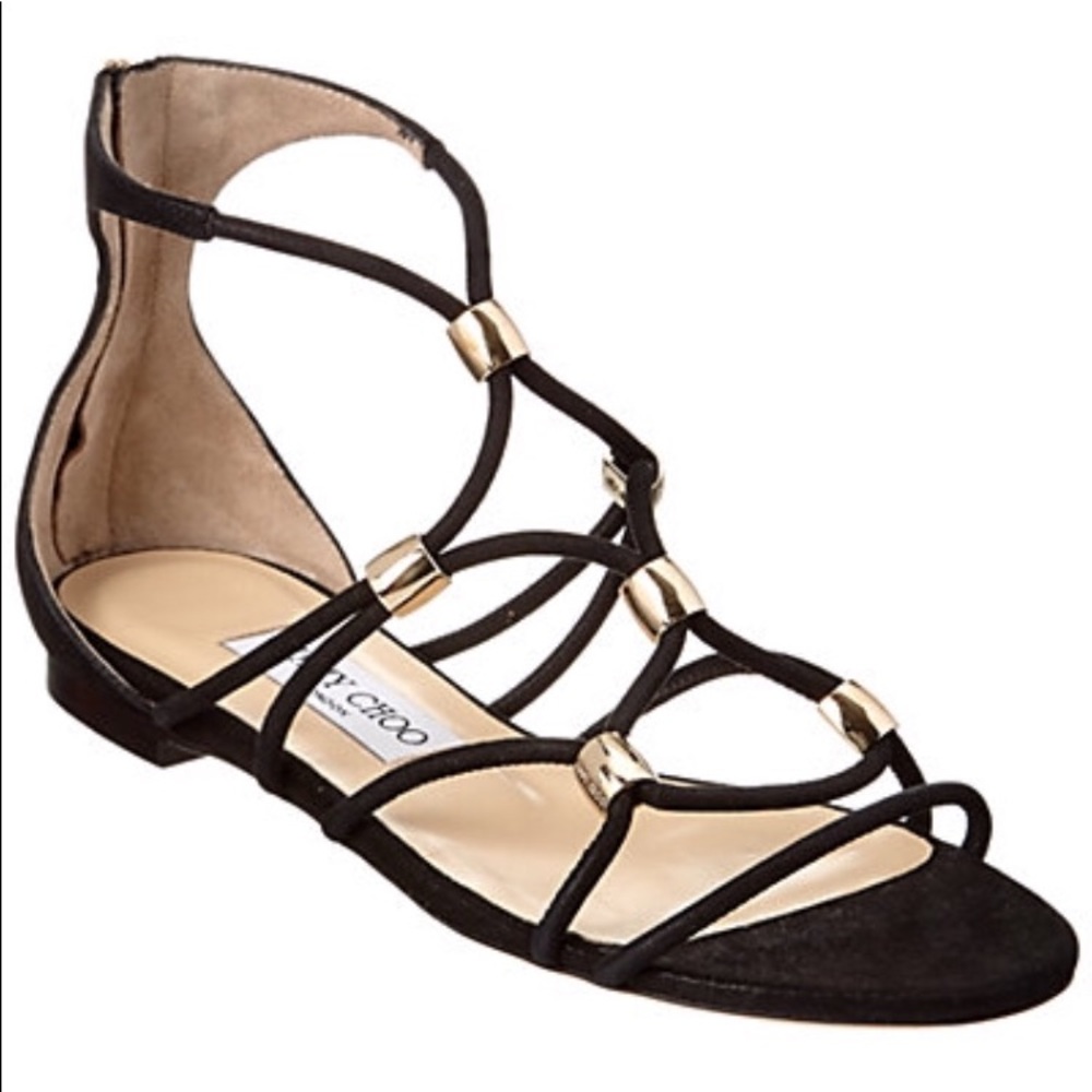 🆕Jimmy Choo Talla shimmer leather sandal